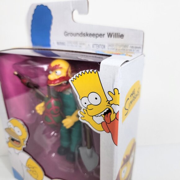 Groundskeeper Willie The Simpsons Jakks 5 in Action Figure - NEW SEALED BOX - Picture 4 of 14